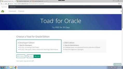 Download Toad for Oracle